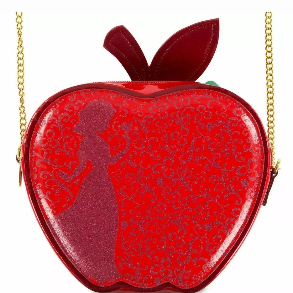 Disney Snow white apple crossbody with Gold Chain